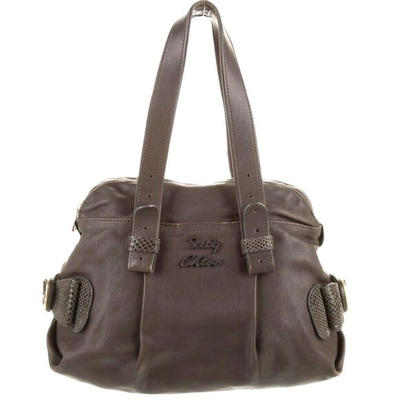 See By Chloe Handbags - See By Chloe Brown/Grey Leather Shoulder Bag  w/ Dustbag